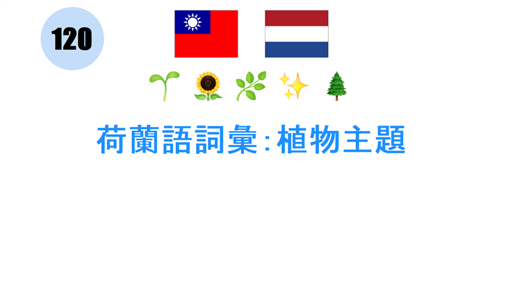 荷蘭語詞彙：植物主題